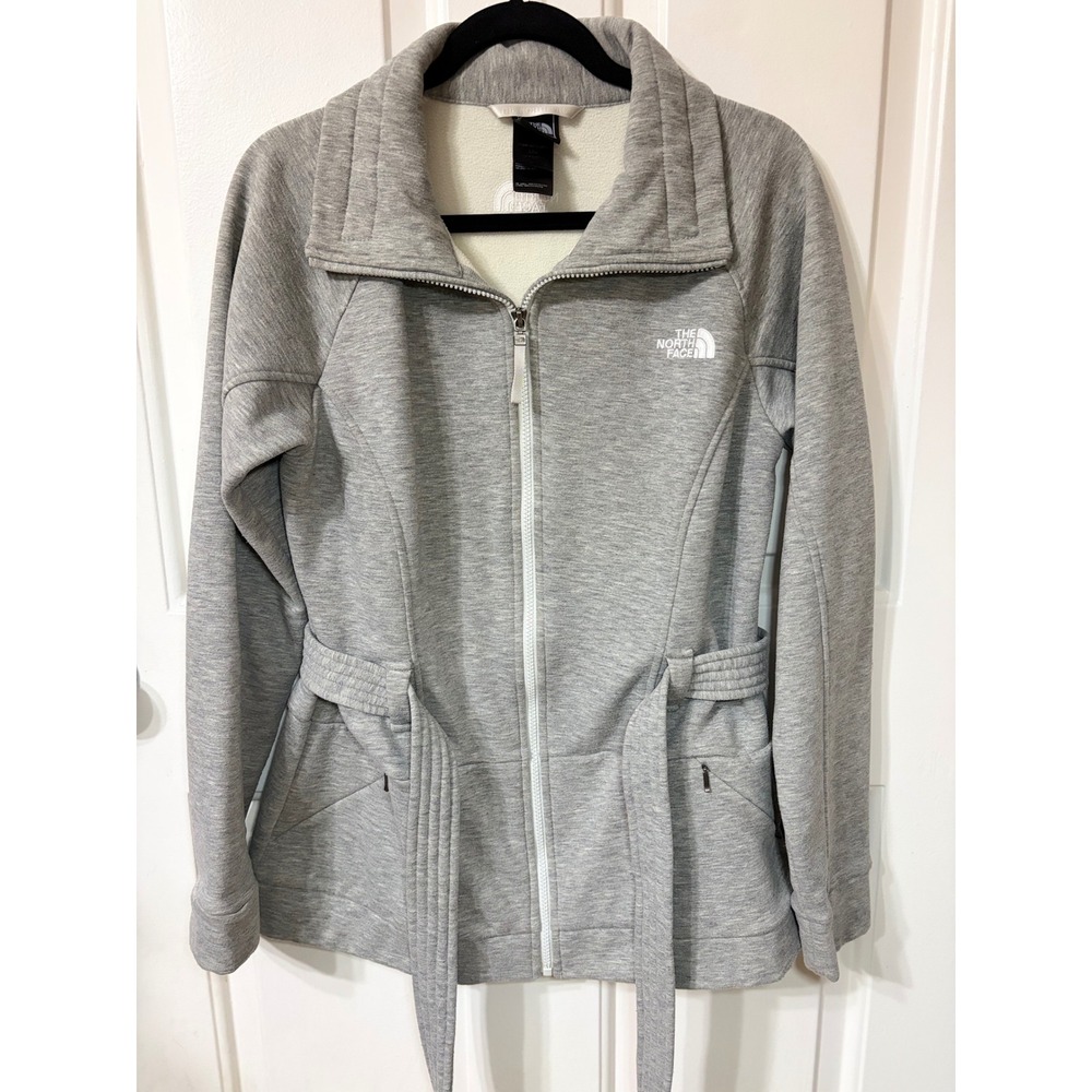 The North Face | Belted Full Zip Fleece Jacket | L || Gray|